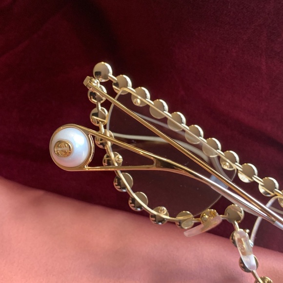 Auth.GUCCI HOLLYWOOD 60 Crystals cat Optical glasses - Picture 10 of 13